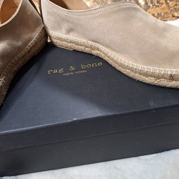 NIB Rag and Bone Delos Espadrille in Sand Suede - Picture 8 of 16